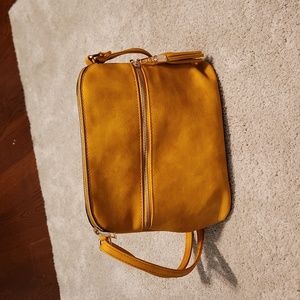 Mustard Yellow 2 Zip Purse